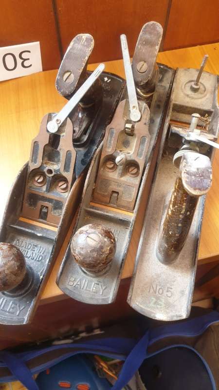 Bailey/ Stanley no.5 planes (x3) for SPARES and REPAIRS **No BLADES**